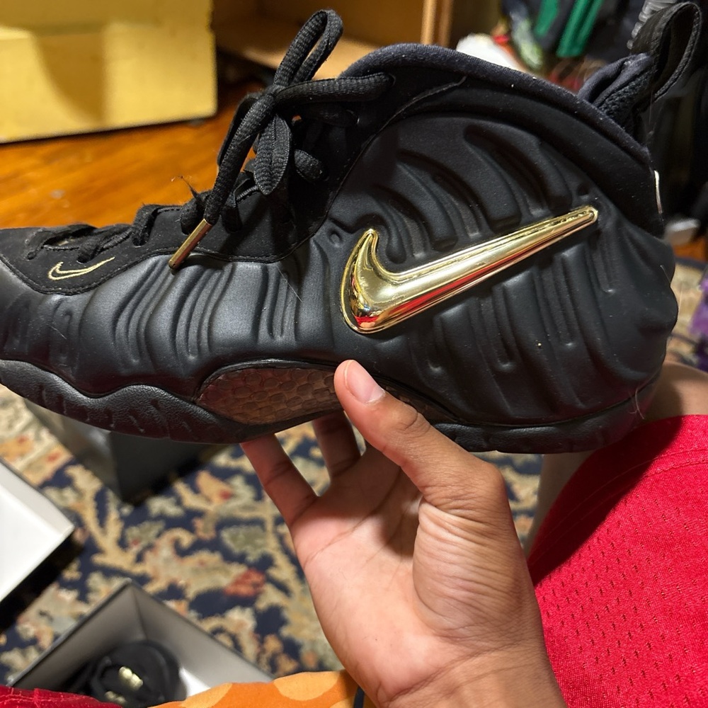 Nike Black and Gold Athletic Shoes